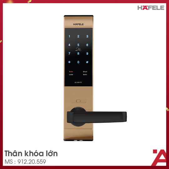 KHOÁ ĐIỆN TỬ THÂN LỚN HAFELE EL7500-TC 912.20.559
