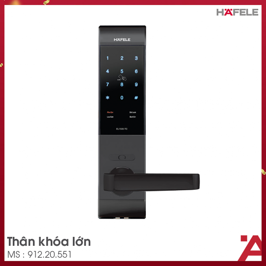KHOÁ ĐIỆN TỬ THÂN LỚN HAFELE EL7500-TC 912.20.551